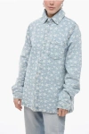 ERL DENIM OVERSHIRT WITH ALL-OVER STARS