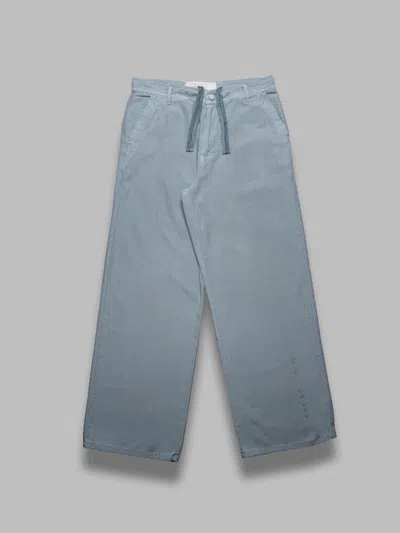 Erl Distressed Chino Woven In Blue