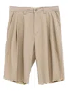 Erl Distressed-effect Chino Shorts In 中性色