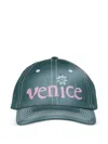 Erl Embroidered Baseball Cap In Green