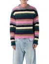 Erl Multicolor Striped Alpaca Sweater In Multi