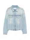 Erl Flap-pocket Denim Jacket In Blue
