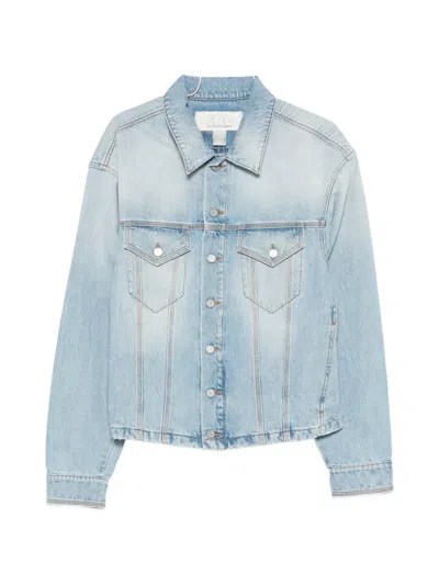 Erl Flap-pocket Denim Jacket In Blue