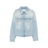 Erl Flap-pocket Denim Jacket In Blue
