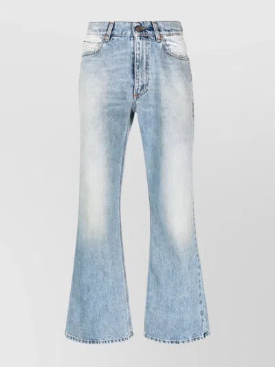 Erl Unisex Patchwork Stars Denim Pants In Blue