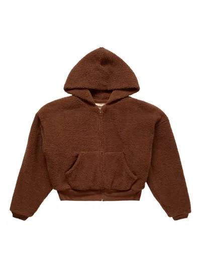 ERL FLEECED ZIP-UP HOODIE