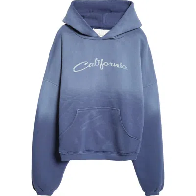 Erl Gender Inclusive California Graphic Hoodie In Navy