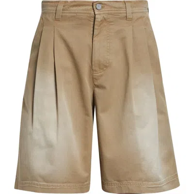 Erl Gender Inclusive Chino Shorts In Brown