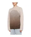 Erl Multicolor Mohair Blend Sweater In Nude
