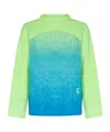 Erl Gender Inclusive Gradient Rainbow Mohair & Wool Blend Sweater In Green