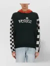 Erl Venice Checker Sleeve Hoodie