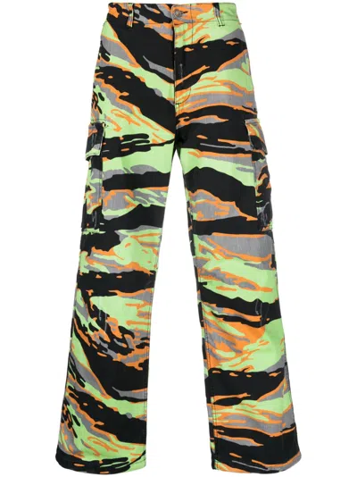 ERL GRAPHIC-PRINT CARGO TROUSERS