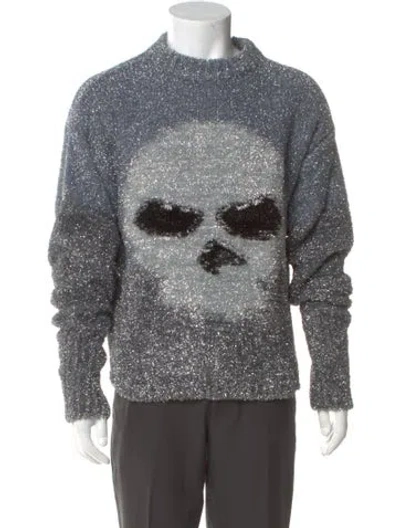 Pre-owned Erl Graphic Print Crew Neck Pullover W/ Tags In Multi