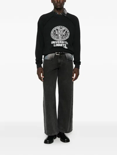 Erl Graphic-print Sweatshirt In Black