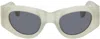 Erl Gray Bro Sunglasses In Grey