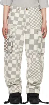 ERL GRAY CHECK CARGO PANTS