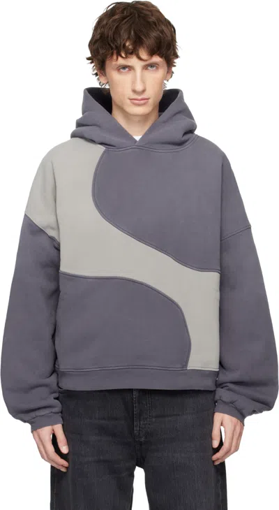 Erl Gray Wave Hoodie