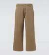 Erl Gender Inclusive Crop Chinos In Brown