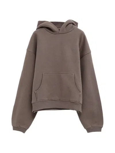 Erl Hooded Sweater In Brown