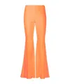 Erl Medium Rise Bootcut Pants With Flared Leg In Orange