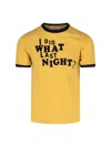 Erl What I Did Last Night T-shirt In Yellow