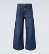 Erl Wide-leg Jeans Indiana In Blau