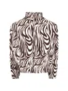 Erl Zebra-print Quilted Cotton Jacket In White