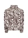 Erl Zebra-print Quilted Cotton Jacket In White