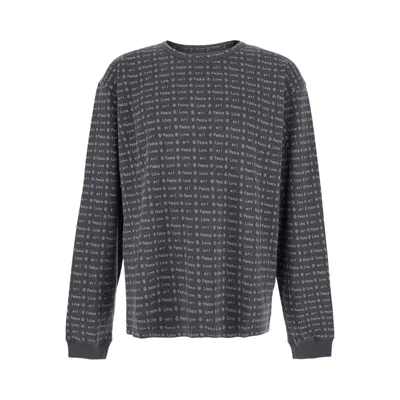 Pre-owned Erl Jacquard Long-sleeve Tee Knit 'brown' | Men's Size Xs