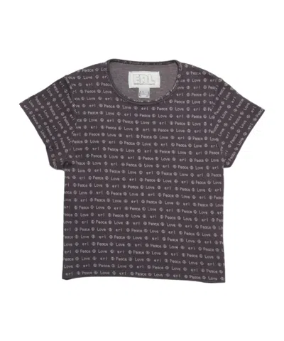 Erl Jacquard Short-sleeved T-shirt In Multi