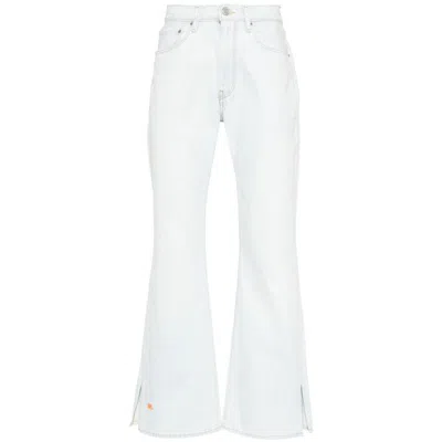 Erl X Levi's Logo-embroidered Jeans In Blue