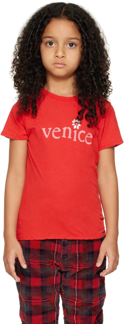 Erl Venice T-shirt In Red