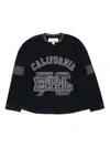 Erl Gender Inclusive Laced Hockey Jersey Sweatshirt In Black