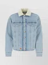Erl Levi's® Sherpa Trucker Jacket Light Indigo Wash In Blue
