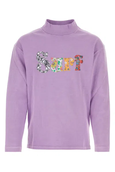 ERL LILAC COTTON SWEATSHIRT