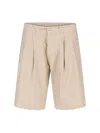 Erl Logo Bermuda Shorts In Beige