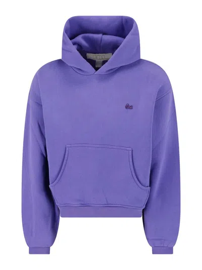 Erl Logo Hoodie In Blue