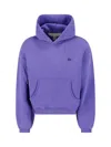 Erl Unisex Cotton Pullover Hoodie In Purple
