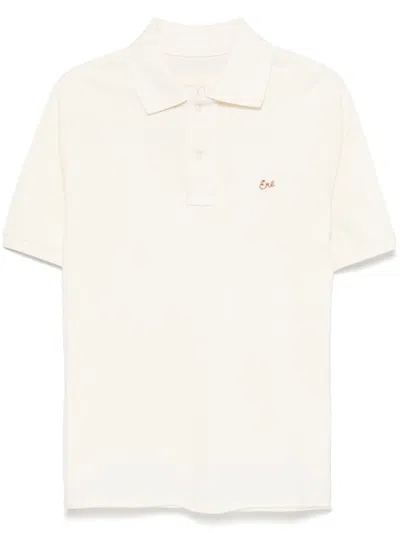 Erl Logo-patch Polo Shirt In White