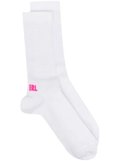 Erl Logo-print Socks In White