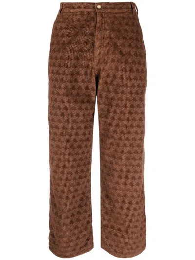 ERL LOGO-PRINT TROUSERS