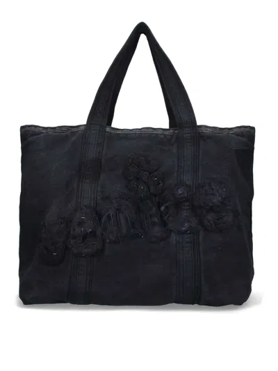 Erl Logo Tote Bag In Black