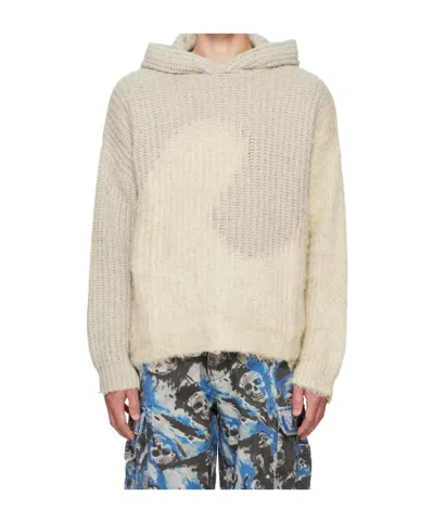 ERL ERL HOODED KNITTED JUMPER