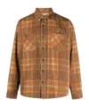 Erl Long-sleeved Shirt In Brown