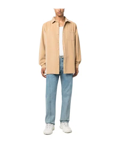 Erl Long-sleeved Shirt In Nude