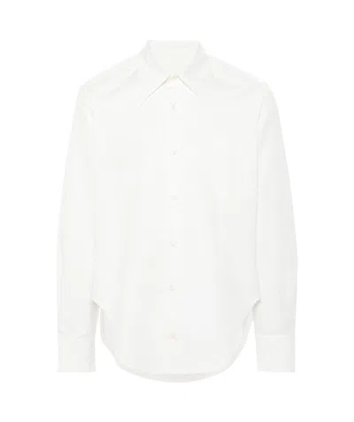 Erl Long-sleeved Shirt In White