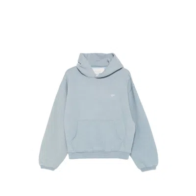Erl Long-sleeve Hoodie In Blue