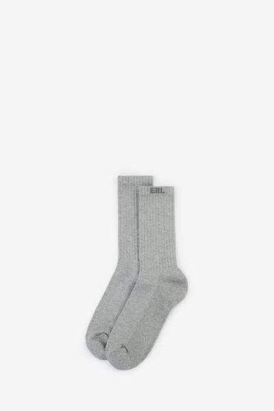 Erl Lurex  Socks Socks In Silver