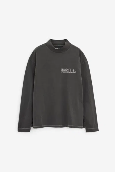 Erl Unisex Make Believe  Longsleeve Tshirt Knit In Black