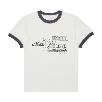 Pre-owned Erl Make Believe T-shirt 'white'